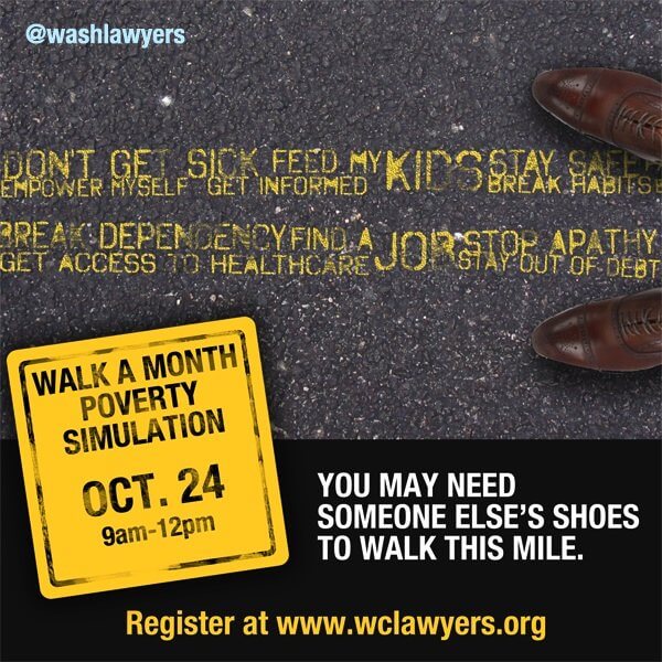 Graphic: Poverty Simulation Walk in Someone Else's Shoes