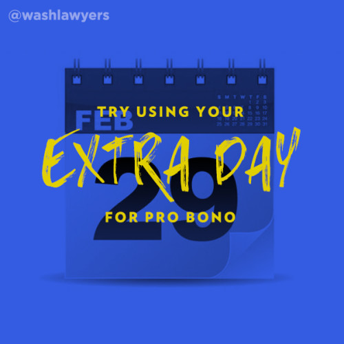Leap Day Pro Bono Pun - Use Your Extra Day