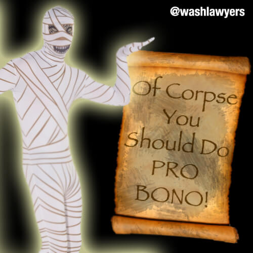 Graphic: Halloween Pro Bono Pun – Corpse