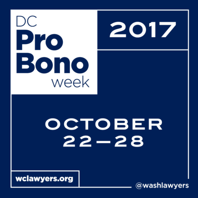 Graphic: DC Pro Bono Week 2017