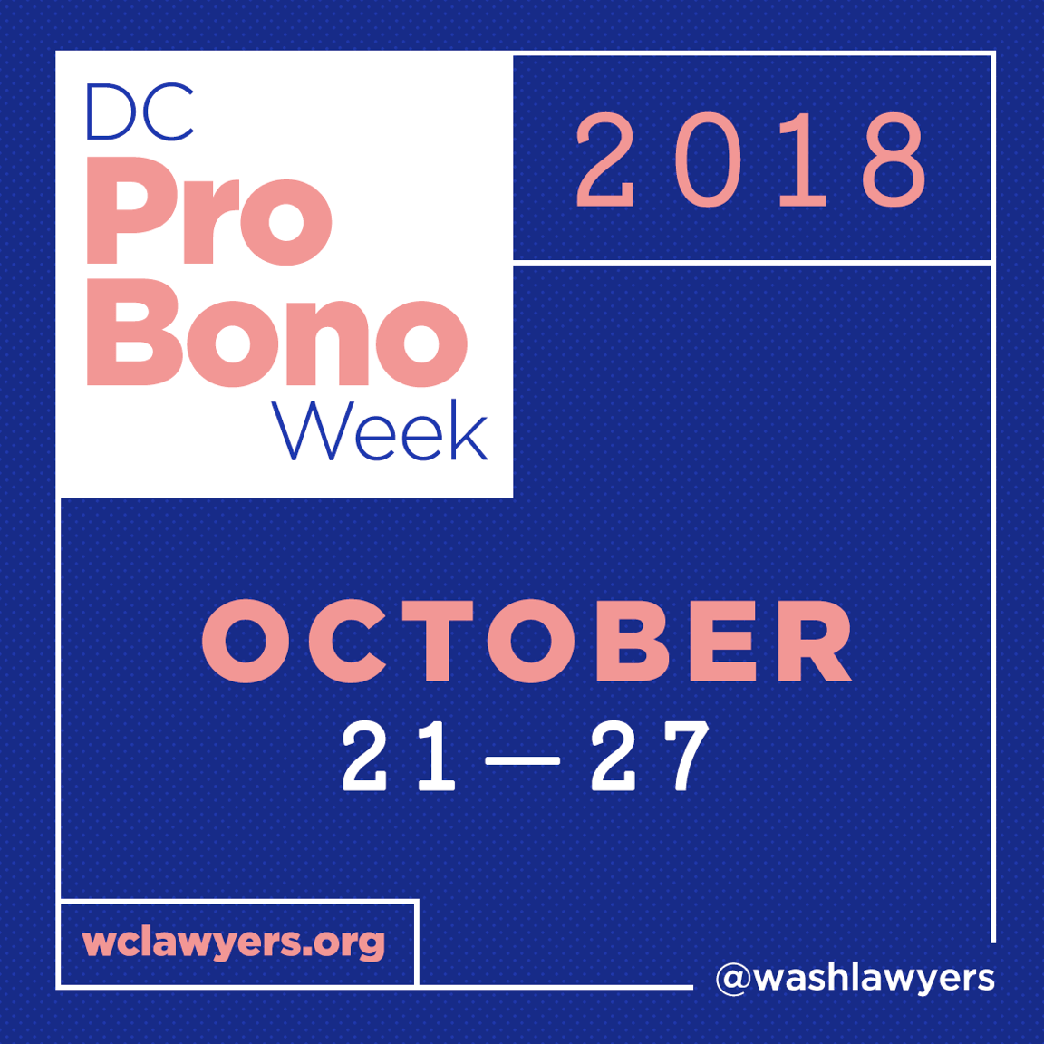 DC Pro Bono Week 2018 event graphic