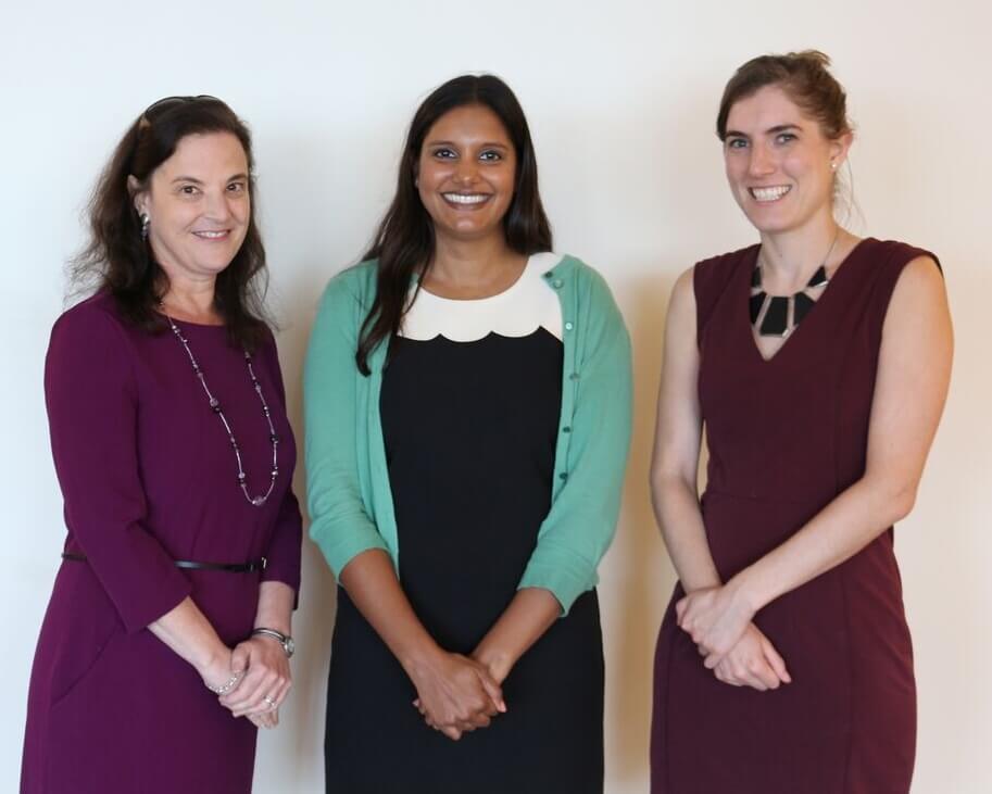 Photo: new board members Carolyn Lerner, Prianka Sharma, Arusha Gordon