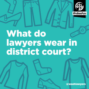 What do lawyers wear in court?