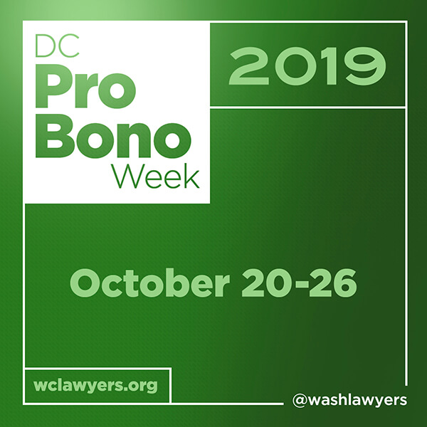 DC Pro Bono Week 2019 event graphic