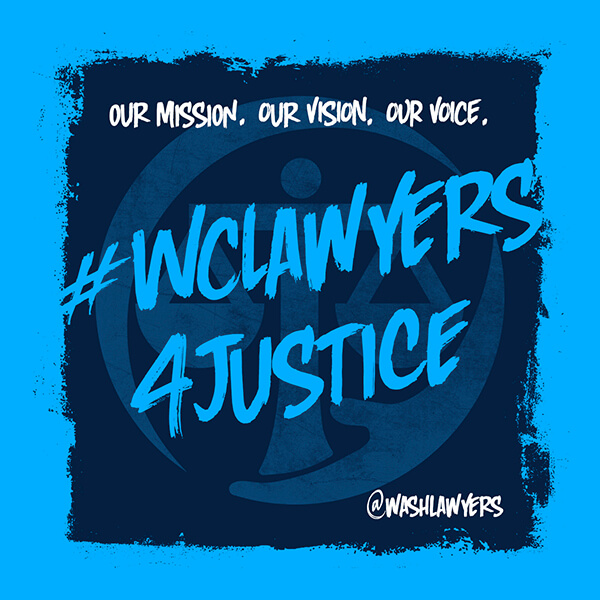 Graphic: #WCLawyers4Justice campaign
