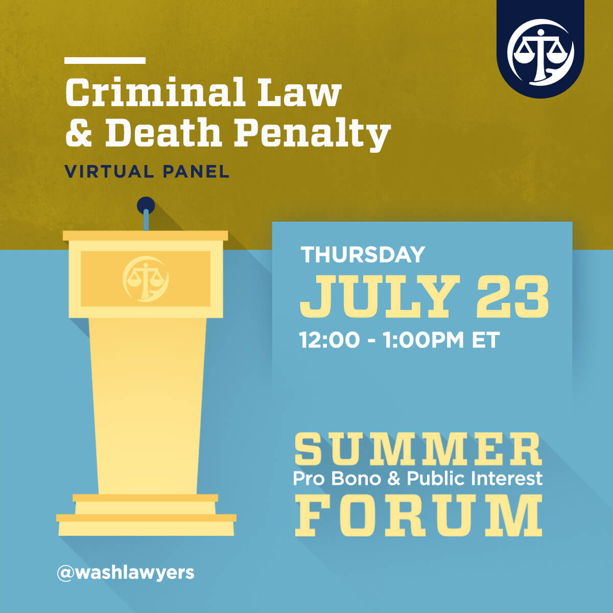 Graphic: Criminal Law & Death Penalty panel event