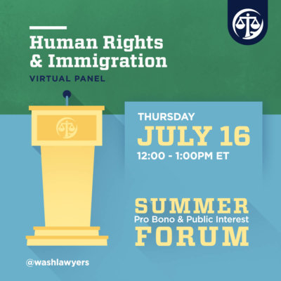 Graphic: Human Rights & Immigration Panel Event