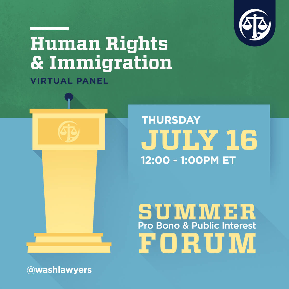 Graphic: Human Rights & Immigration panel event