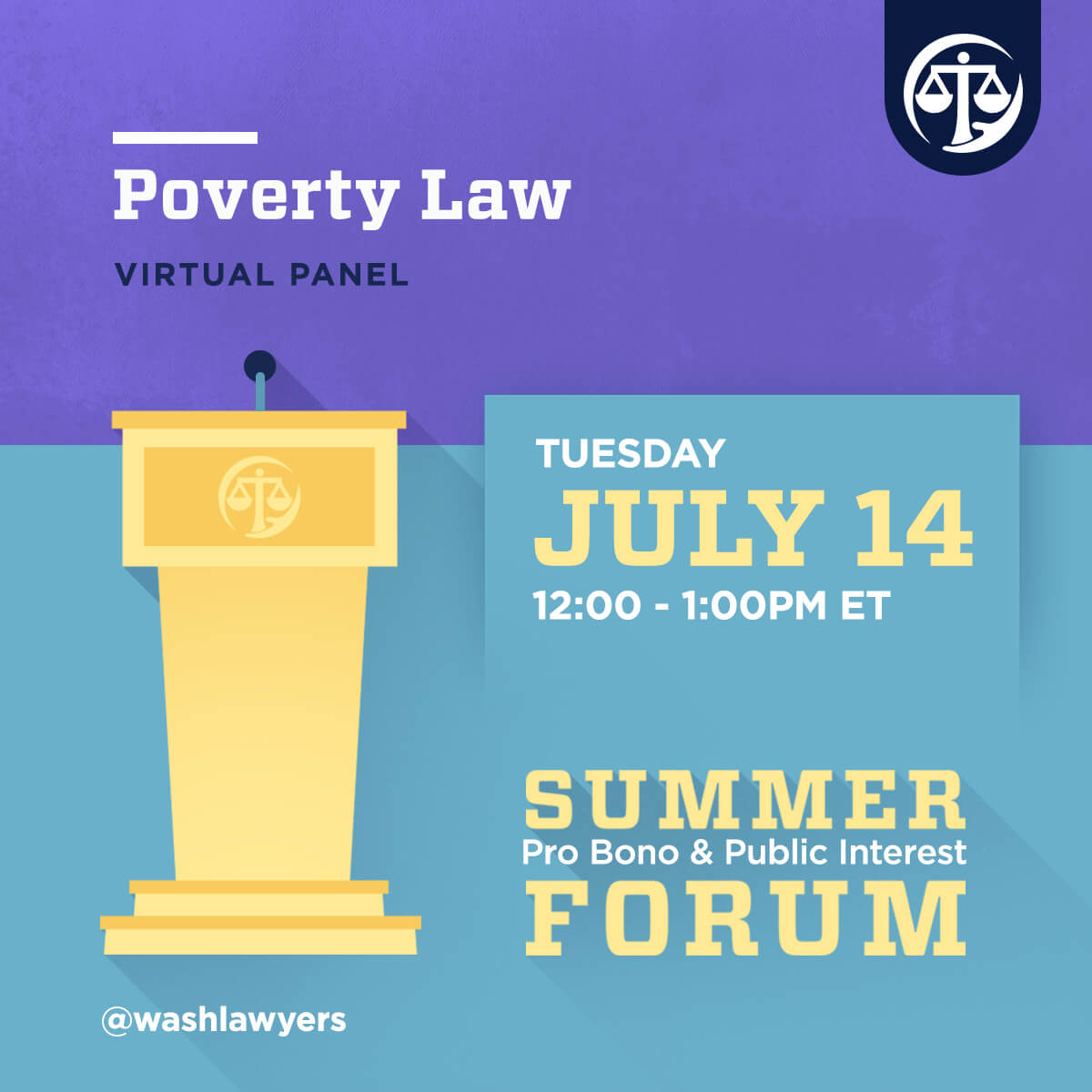 Graphic: Poverty Law event panel