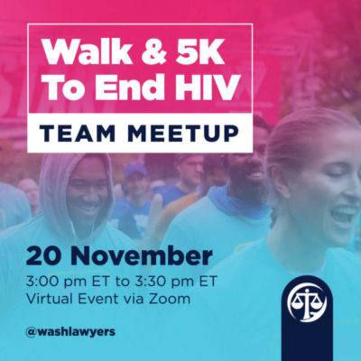 Graphic: Walk & 5K To End HIV Team Meetup