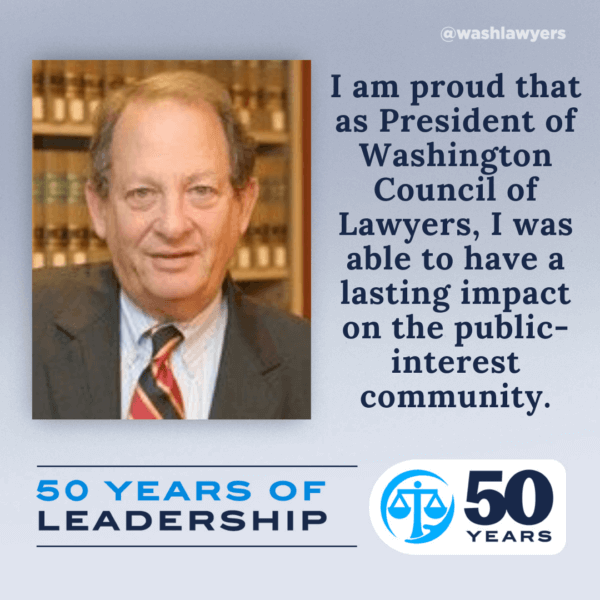 Graphic: 50 Years of Leadership Past President Marc Efron