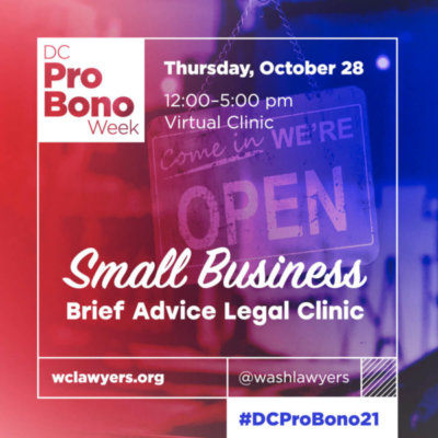 Graphic: DCPBW 2021 Small Business Clinic