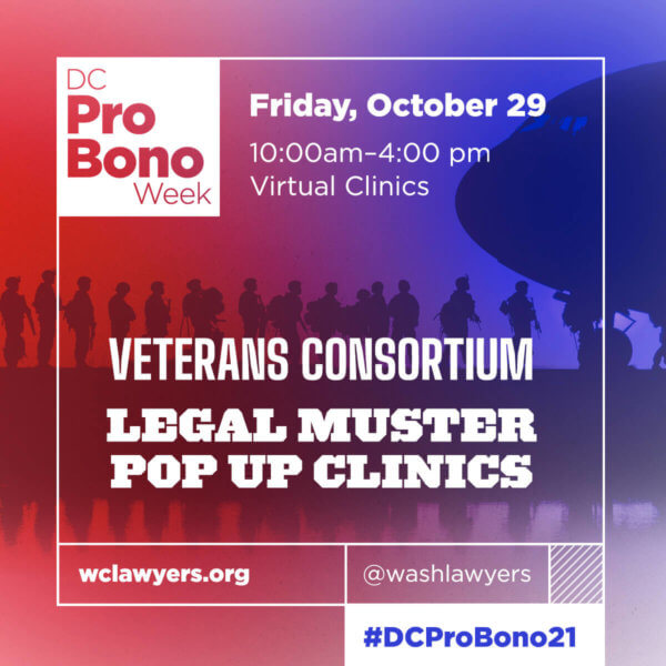 Graphic: DCPBW 2021 Veterans Consortium Clinics