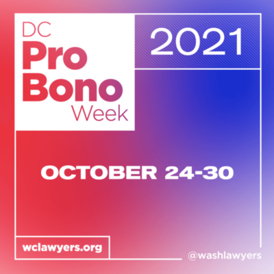 Graphic: DC Pro Bono Week 2021