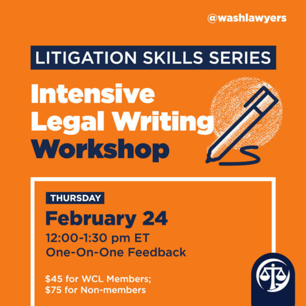 Graphic: LSS Intensive Legal Writing Workshop