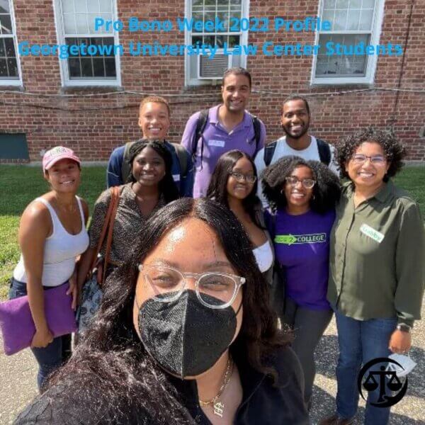 Photo: Group of Georgetown University Law Center students