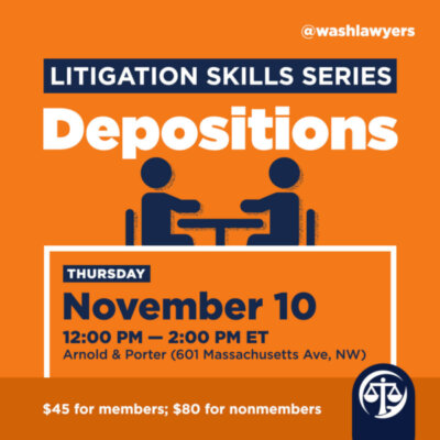 Graphic: Litigation Skills Series: Depositions