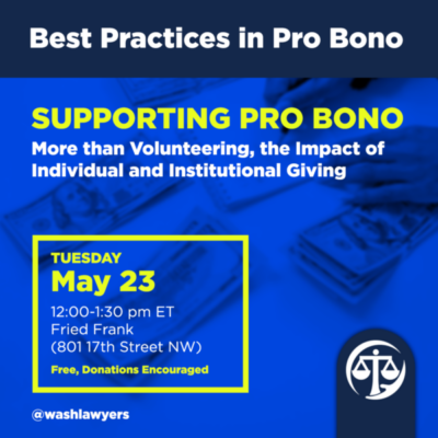 Graphic: Best Practices In Pro Bono Supporting Pro Bono
