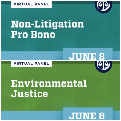 Graphic: Collage Of Non-Litigation And Environmental Justice Panel Graphics