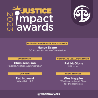 Graphic: Justice Impact Awards Recipients