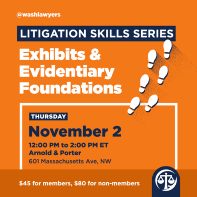 Graphic: Litigation Skills Series Exhibits