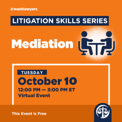 Graphic: Litigation Skills Series Mediation