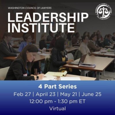 Graphic: Leadership Institute - 4 Sessions Dates