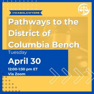 Graphic: Pathways To The District Of Columbia Bench