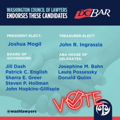 DC Bar Office candidate endorsements